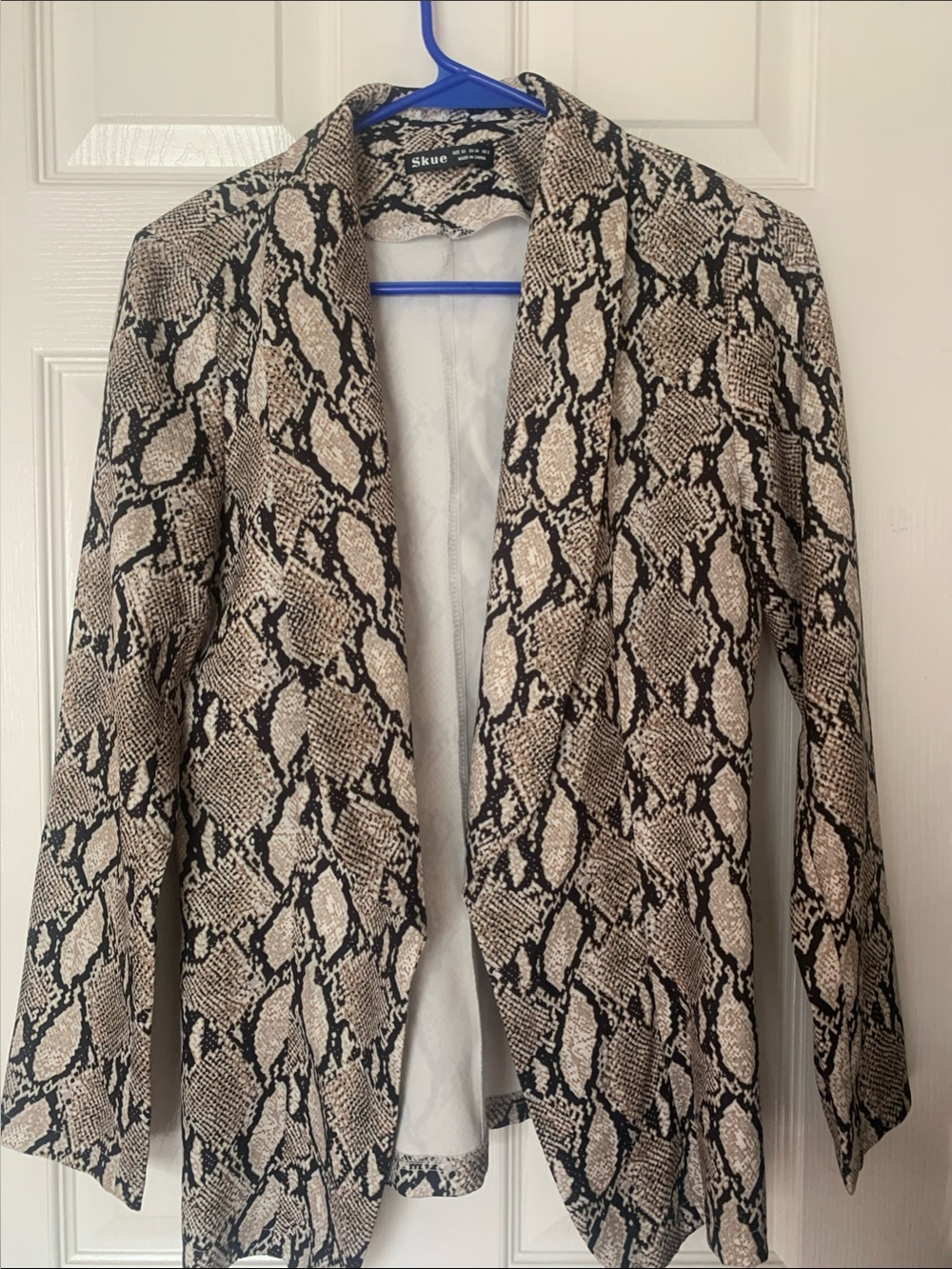 NWOT Snakeskin Blazer